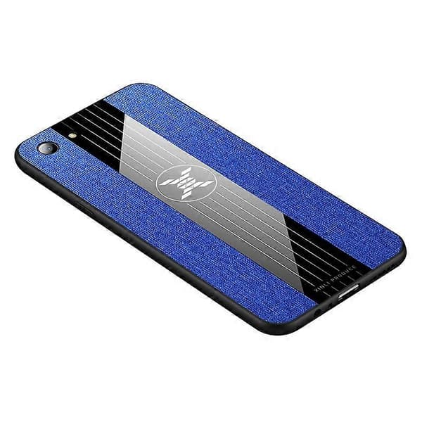 XINLI Stitching Cloth Texture Støtsikkert TPU beskyttelsesdeksel til OPPO A83 Blå