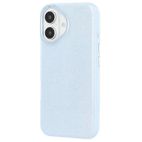 Kompatibel med iPhone 16 Skal Glitter Design IMD TPU + PC Telefon Baksida Blå