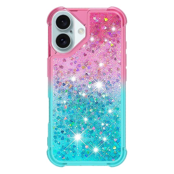 For iPhone 16 TPU-deksel Gradient Quicksand Telefonbakdeksel A
