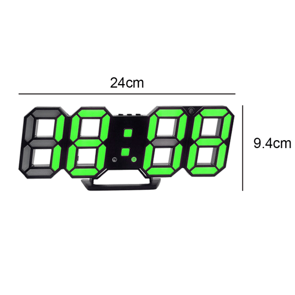 Enkel LED-klocka med stor skärm