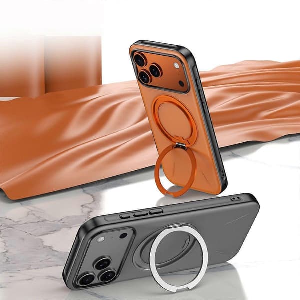 iPhone 17 Pro Max Magnetisk Cover Støtteben TPU PC Telefon Bagcover (UserFMGT)