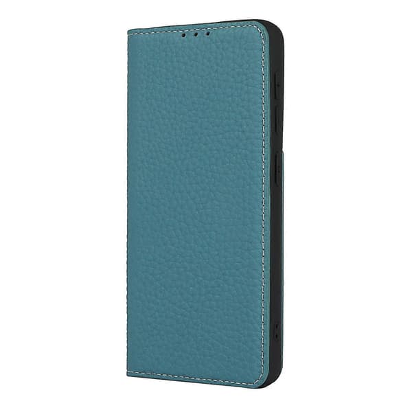 Til Samsung Galaxy S21 5G Litchi læder telefoncover (sort)