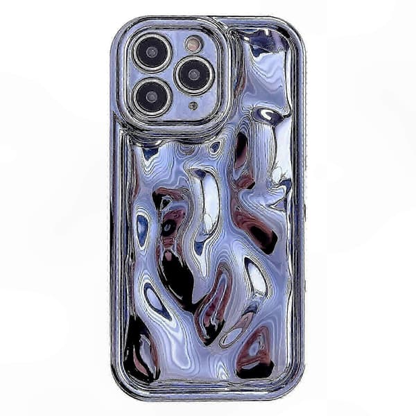Meteorittextur TPU-telefonfodral med galvaniserad design för förbättrad hållbarhet och stilBlåFör iPhone 11 Pro