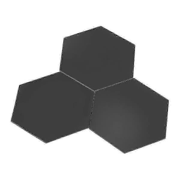 Modern 3D Spegel Geometrisk Hexagonal Väggdekal 12 St DIY Konst Heminredning A