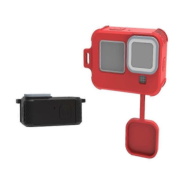 Til GoPro HERO10 Black / HERO9 Black flydende silikoneetui (sort)