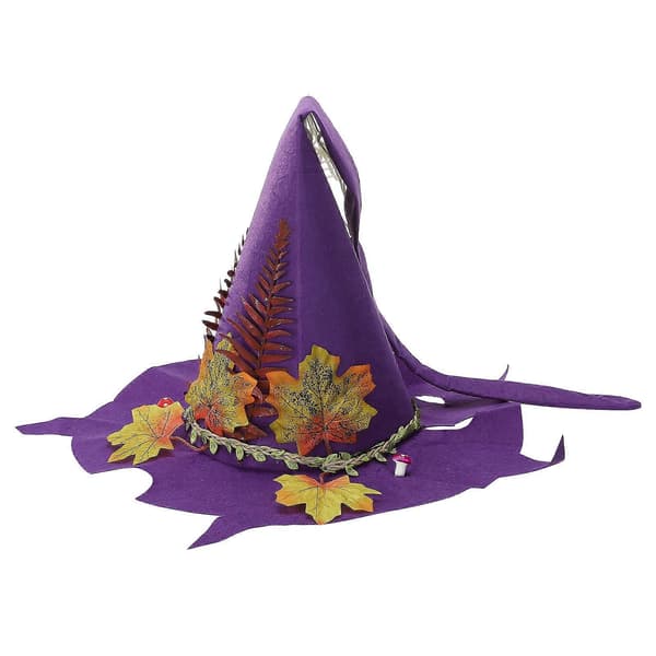 Håndlaget Halloween-filtheksehatt, perfekt for kostymefester A