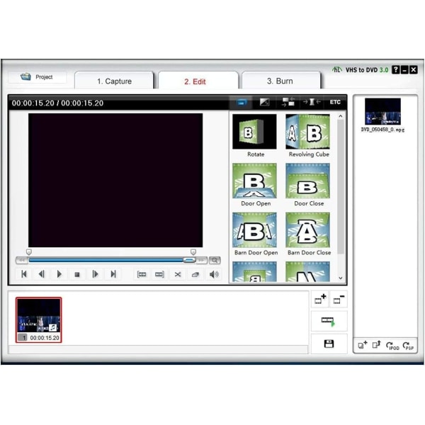 Videooptagelseskortenhed, USB2.0 Adapter Audio Grabber VHS VCR