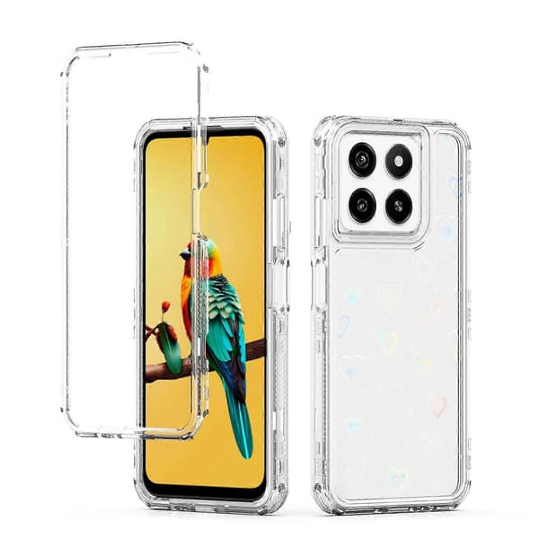 Transparent akryl laserpapper telefonfodral för ZTE Blade A55