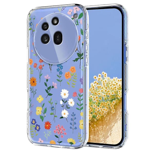 Blommönster Målat TPU-telefonfodral för Nothing Phone 3a Pro