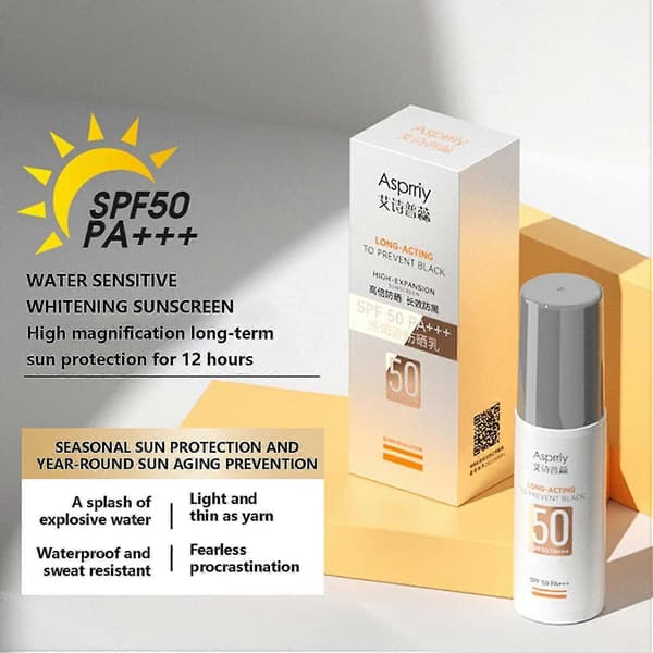 SPF 50+ solcreme Let og nem at fordele Velegnet til følsom hud A
