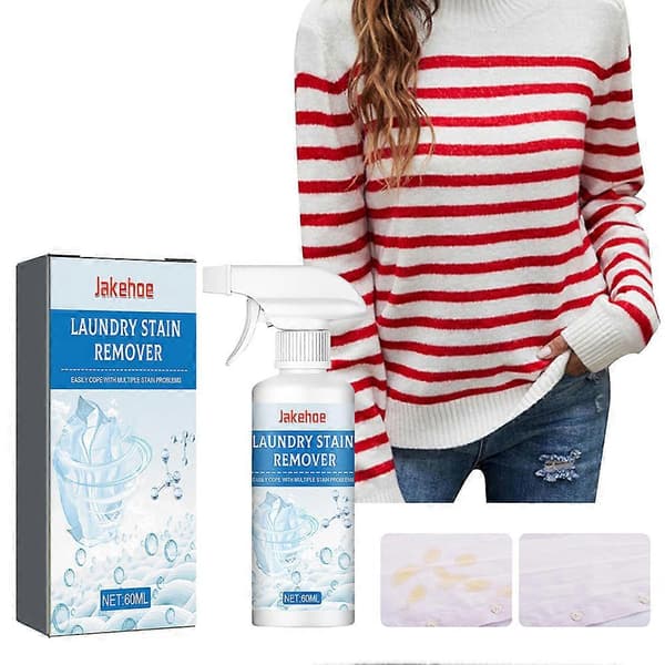 Tøyflekkfjerner for klær Multi-stoff spray for bomull polyester blonder chiffon for fjerner blod kjæledyrflekker A