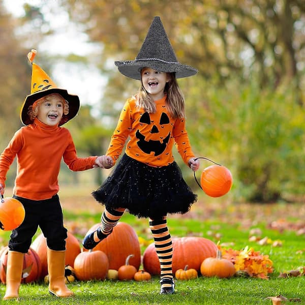Halloween Häxhatt Cosplay Kostymhatt för Dekoration A