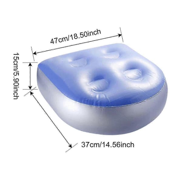Oppblåsbart sete Spa Boblebad Spapute Booster med sugekopper for voksne Style 1