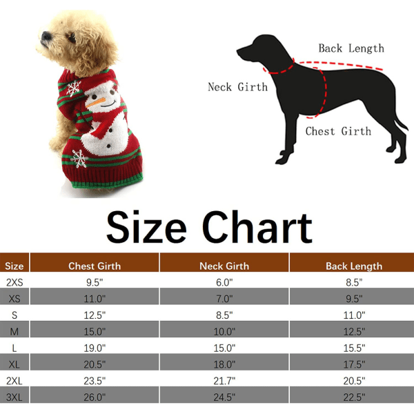 Jul husdjursdräkt Randig snögubbe nyår hundtröja Hund