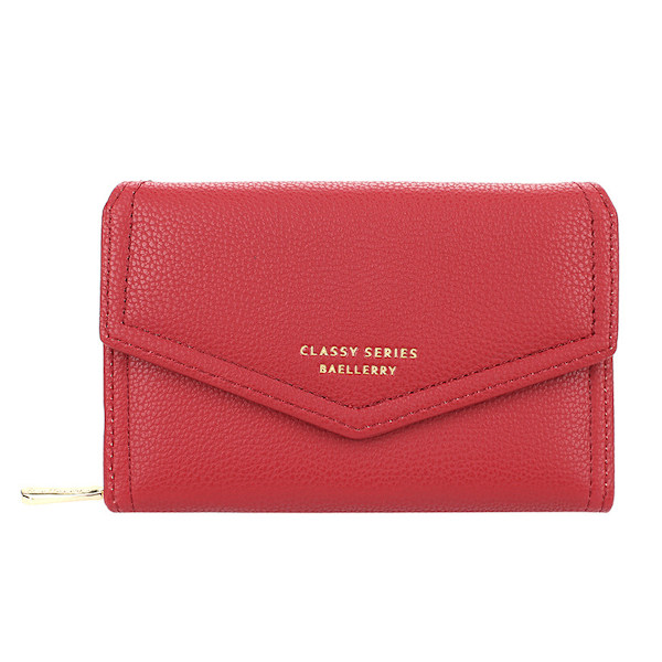 Liten Lommebok for Kvinner, Slank PU-Lær Kredittkortlomme Clutch Lommebøker for Kvinner