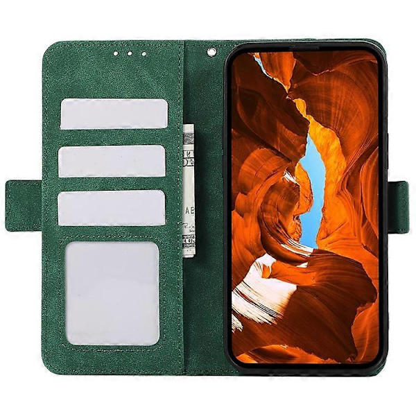ABEEL Kompatibel med iPhone 13 Pro Läderfodral Sidomagnetlås RFID Plånboksfodral A