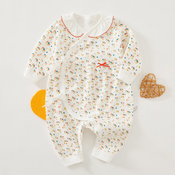 Baby Footie Pajama, Långärmad One Piece Romper för Pojkar Flickor