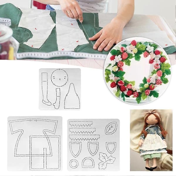 Premium Quiltningsskabeloner Multifunktionel Syning Patchwork Skabelon til Husholdning A