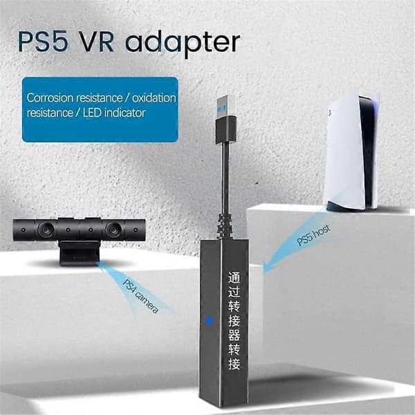USB3.0 PS VR til PS5 kabeladapter VR-stik Mini kameraadapter til PS5-spillekonsol