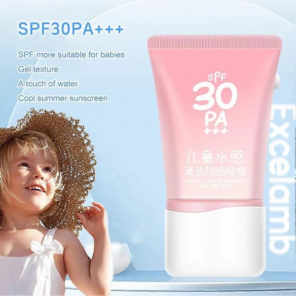 Børns SPF30 PA+++ Hydra Clear Solcreme Solblokker Creme A