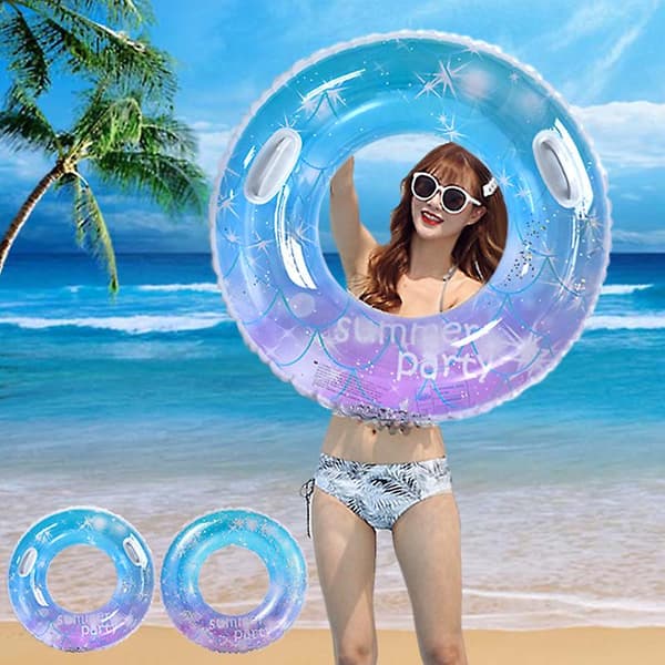 Uppblåsbara poolflottar Färgglada poolflottar Strandflottleksaker Babysimring för utomhusbruk A