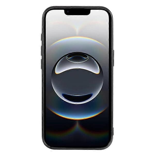 Kompatibel med iPhone 16e-deksel TPU + PC glitrende glittertelefonbakdeksel svart
