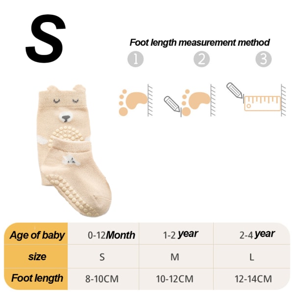 Baby Crawling Anti-Slip Knäskydd och Anti-Slip Baby Strumpor Set