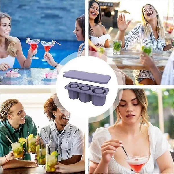 kompatibel med isbricka stor kapacitet isbricka isform silikonisbricka lämplig kompatibel med 30oz/40oz,E A