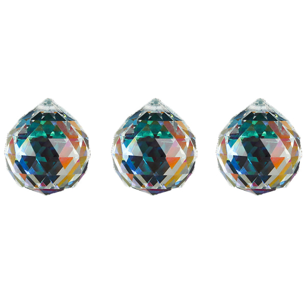 40mm Vintage Crystal Feng Shui Ball, 3 stycken