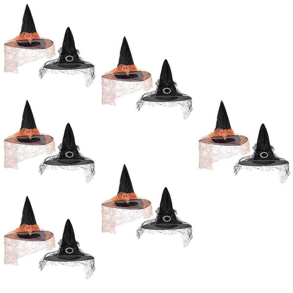 Halloween heksehat fest heksehat til Halloween 12 stk. kostumerekvisitter A