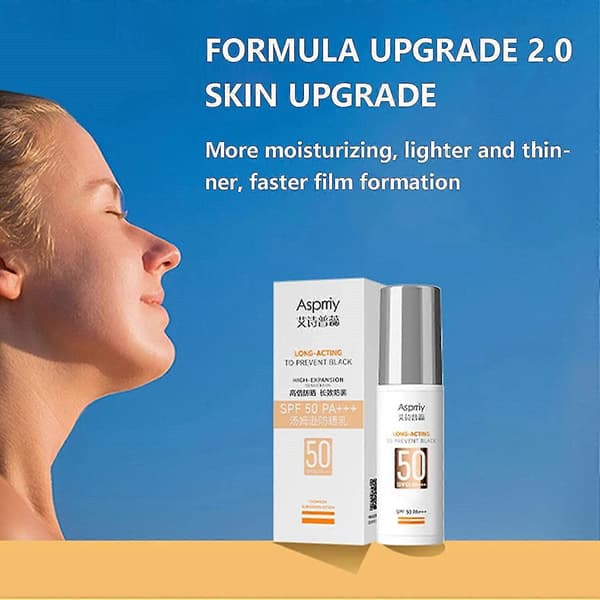 SPF 50+ solcreme Let og nem at fordele Velegnet til følsom hud A