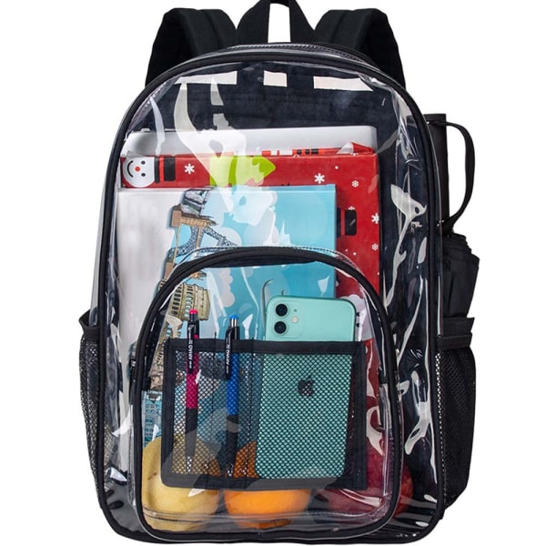 Fashion transparent PVC backpack schoolbag