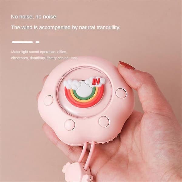 Ventilatorbladsdesign Luftkøler Pink Lang Batterilevetid Turbineventilatorblad Stærk Vind