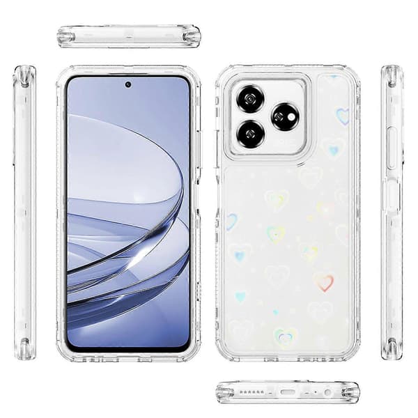 Transparent akryl laserpapper telefonfodral för ZTE Axon 60