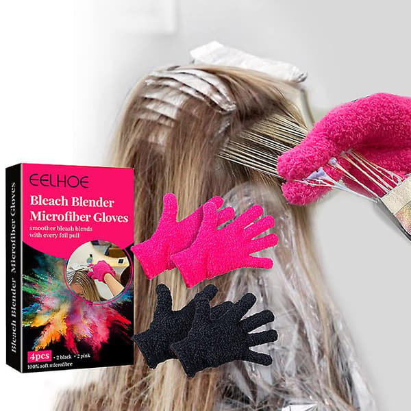 Gjenbrukbare hårfargehansker Mikrofiber hårfargehansker Hårfargeverktøy A