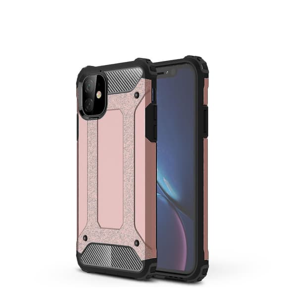Fodral för iPhone 12 Mini Flip Skyddande Handytasche Fodral Stötsäker Bumper - Rose Gold A