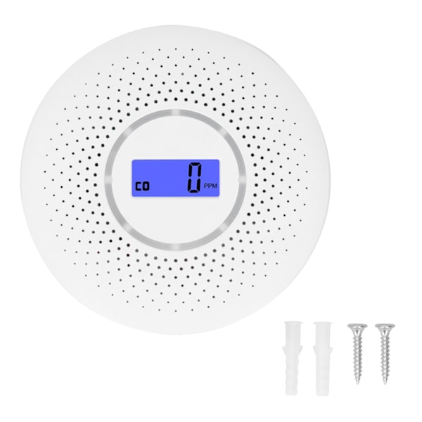 Hjemmeautomatisk karbonmonoksiddetektor CO-alarmdetektor med LCD-digital skjerm