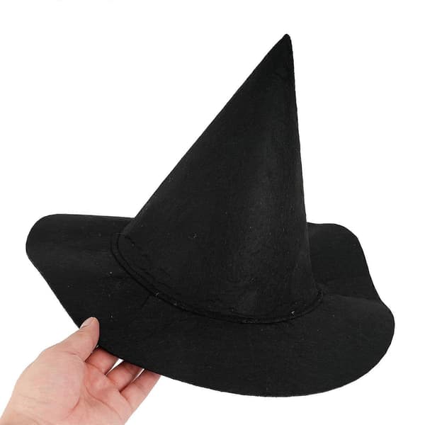 Halloween Troldmandshat Sorte Hekse Heksehat Heksehuer Mode Spids Hat Halloween Cosplay Kostumer Tilbehør lille A