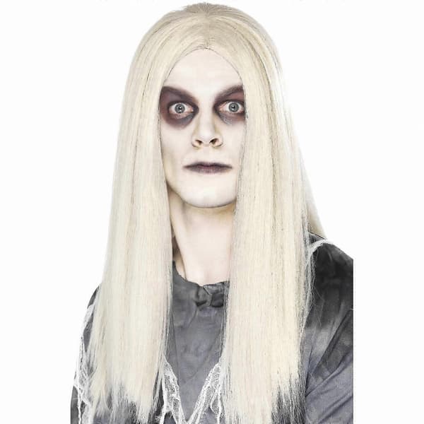 Spökeperuk för män för Halloween och Cosplay-användning A