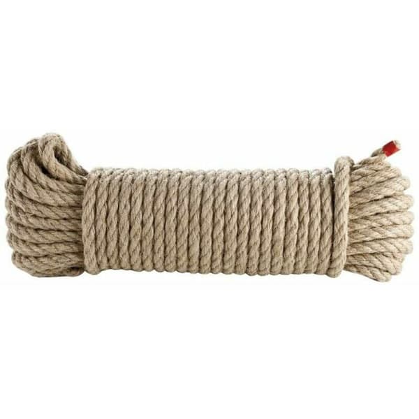 Tau 12mm x 20m i naturlig hamp
