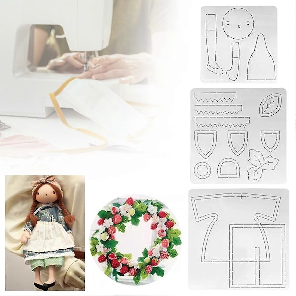 Premium Quiltmallar Multifunktionell Sömnad Patchwork Mall för Hushåll A
