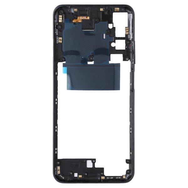 KOMPATIBEL Midterramme Bezel Plade til Xiaomi Redmi Note 10 5G / Redmi Note 10T 5G M2103K19G, M2103K19C Sort