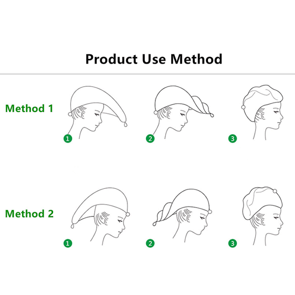 Tørr ultraabsorberende turban hårhåndkle