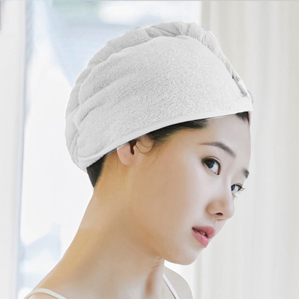 Quick Dry Cotton Super Absorbent Turban Head Wrap (3 kpl)