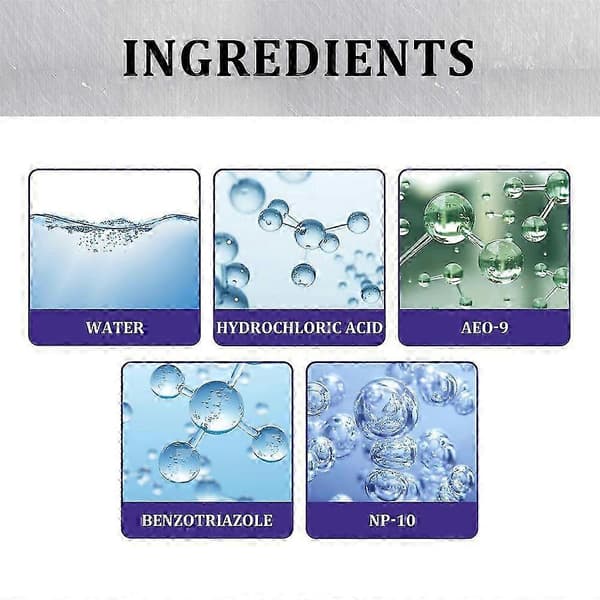 Multifunktionel rustfjerner spray, øjeblikkelig rustfjerner til metal, 50 ml 45 g, anti-rust, rengør biler, komfurer, vaske A