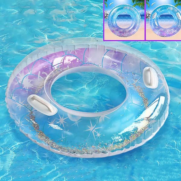 Uppblåsbara poolflottar Färgglada poolflottar Strandflottleksaker Babysimring för utomhusbruk A
