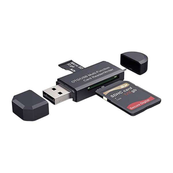 USB/Type-C/Micro Port SD-kortläsare Bärbar Multiportadapterläsare för telefon, surfplatta, bärbara datorer A