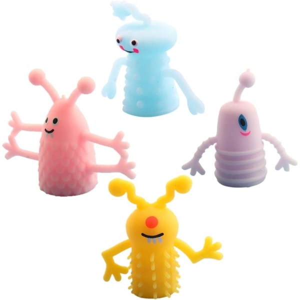 Monster Finger Puppets Rubber Finger Cool Glow in The Dark for