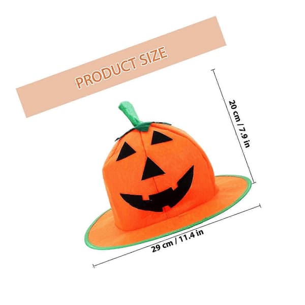 Gresskarhatt Rekvisitt Halloween Hodeplagg Forestilling Halloween Party Hatt Dekorasjon A