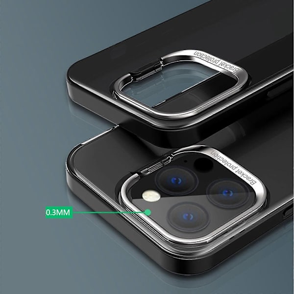 Etui til iPhone 15 Pro Max, indbygget kameraringstativ, ridsefast telefonetui til iPhone 15 Pro Max